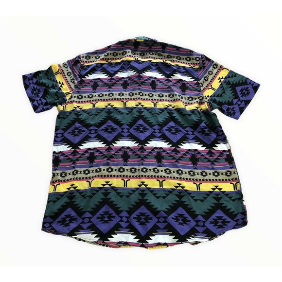 Wesc Olavi Printed Aztec Shirt Button Down Unisex - Picture 3 of 6